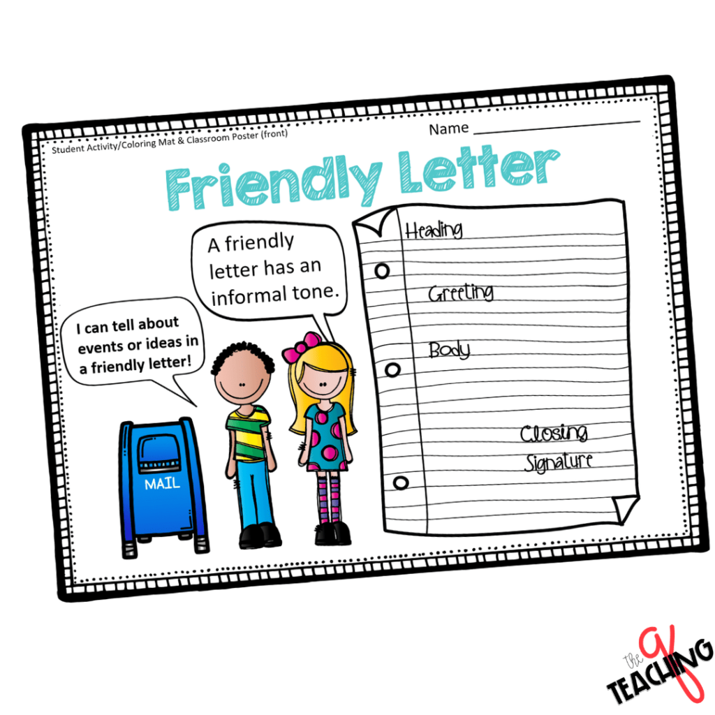informal friendly letter format