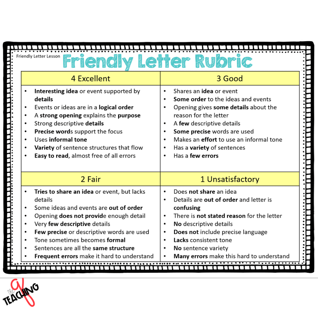 How to Teach Friendly Letter Writing with 3 Key Elements - The Teaching Q