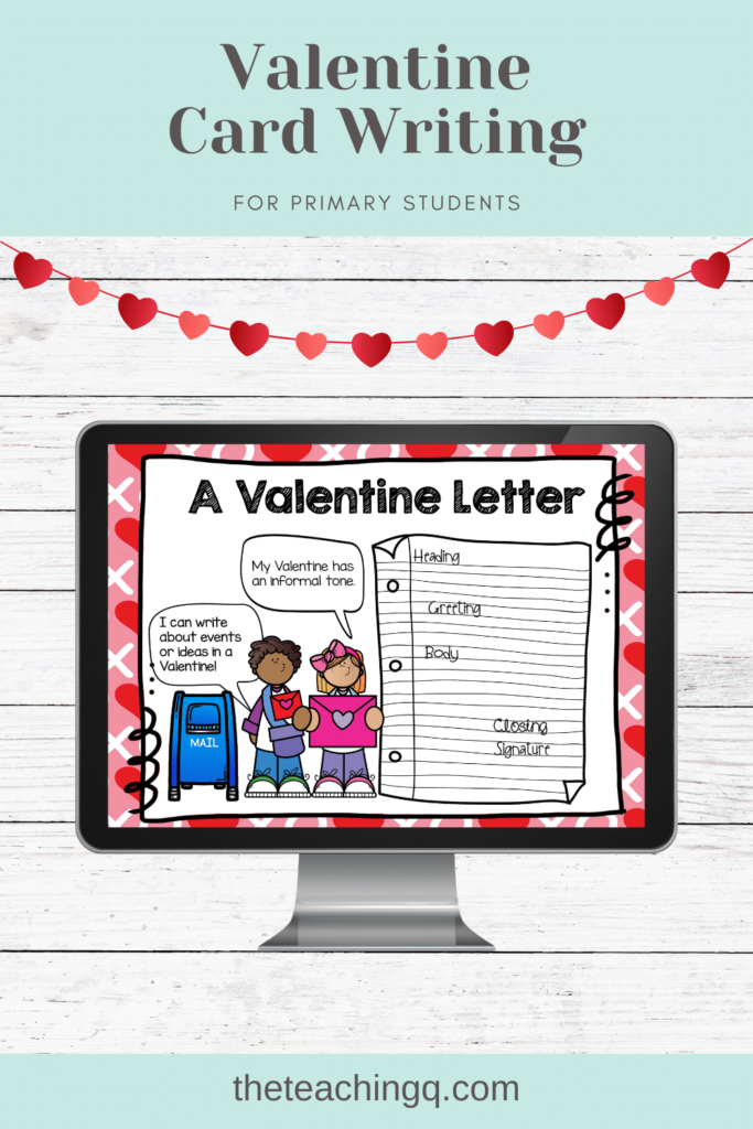 Digital Valentine's Day writing to loved ones.