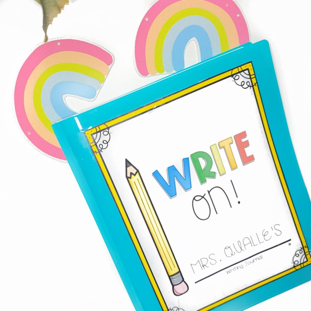 Personalize each Student Writing Folder with the editable feature.