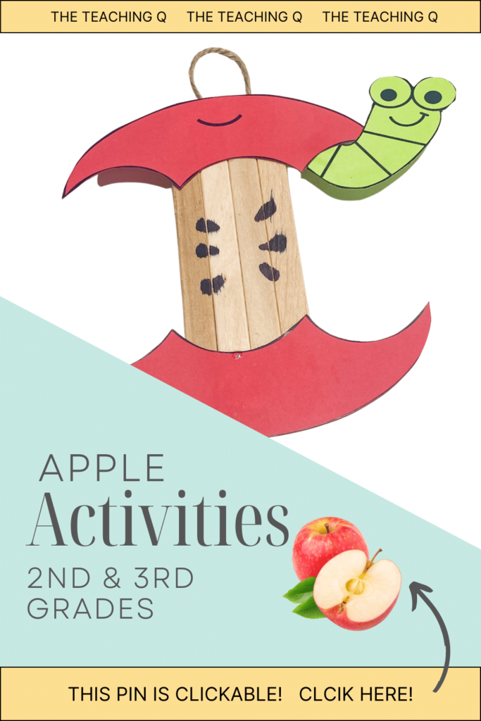 An apple craft for your next apple day in elelementary class.