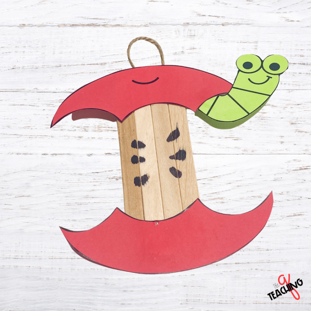 An Apple Core Craft is the perfect take-home for any Johnny Appleseed Day.