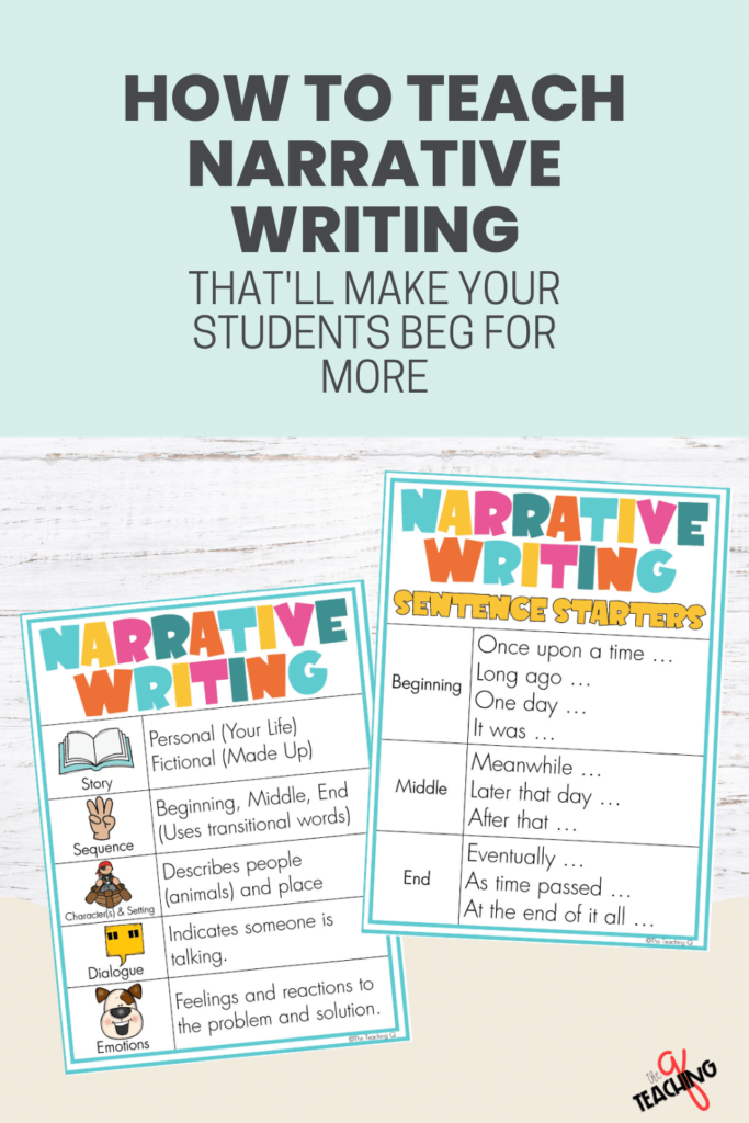 How to teach narrative writing to students.