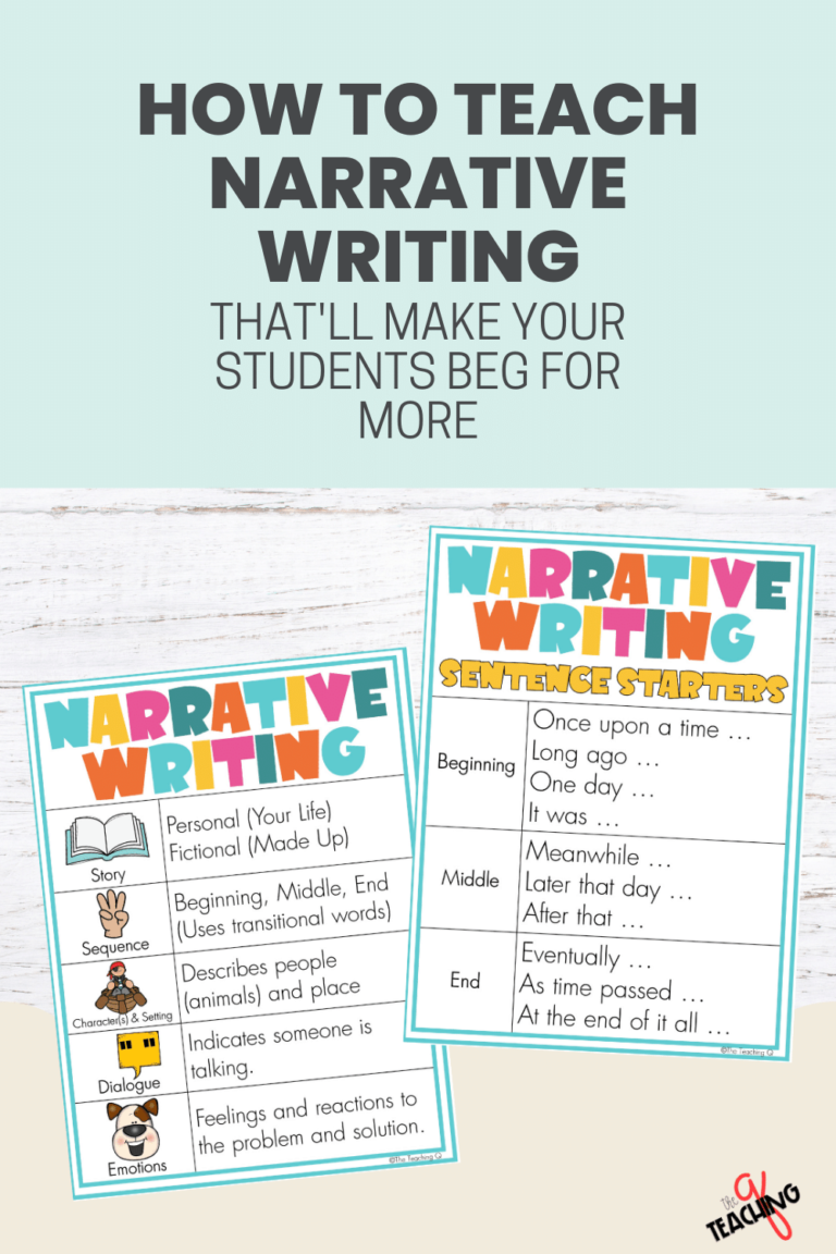 How to Teach Narrative Writing That'll Make Your Students Beg for More ...