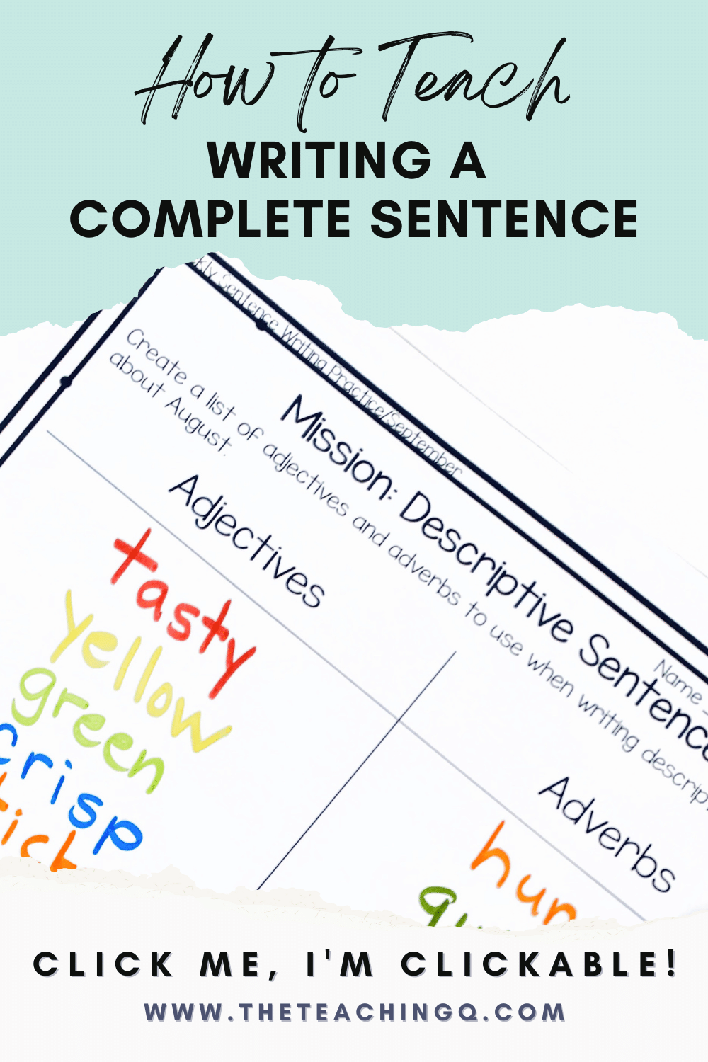 assignment word in sentence