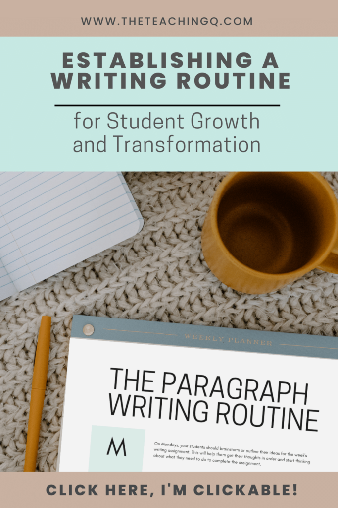 Tips on establishing a writing routine in your classroom.