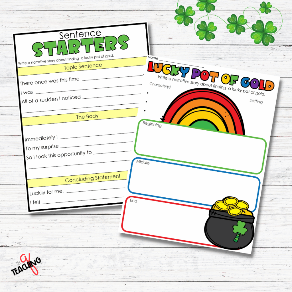 More writing supports for the St. Patrick's Day Writing activity.