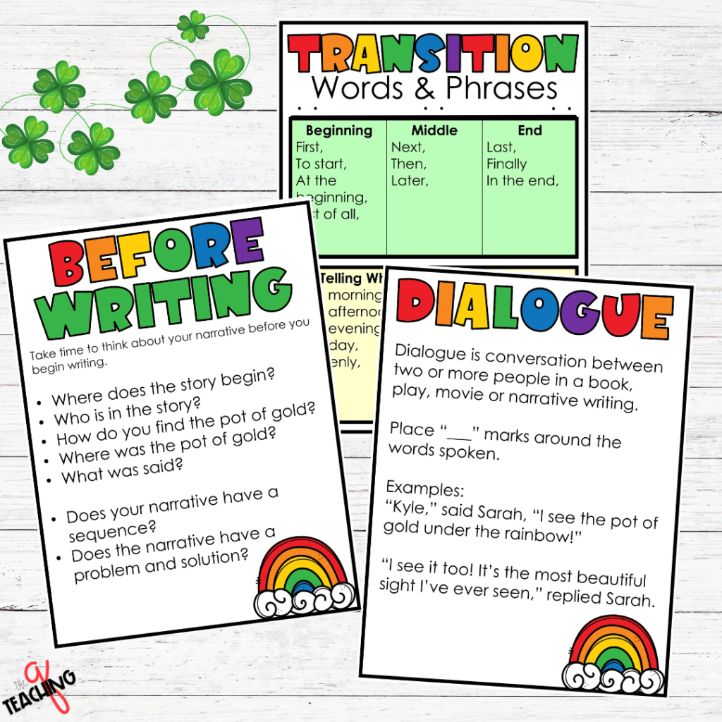 St.-Patrick's-Day-Writing supports with graphic organizer.