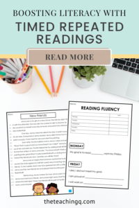 Timed repeated readings used to boost student literacy.