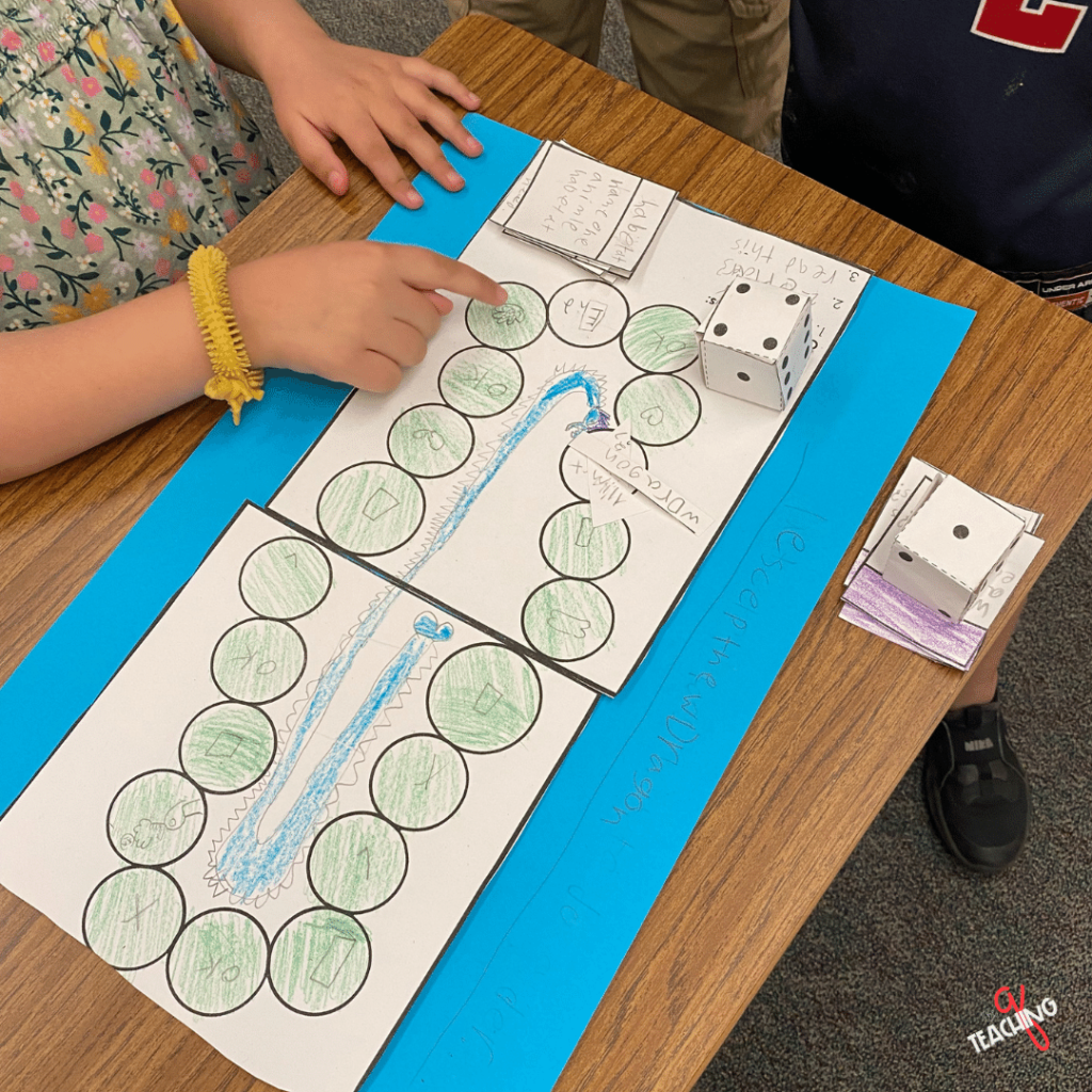 Use a student created board game as a fun end of year activities option.