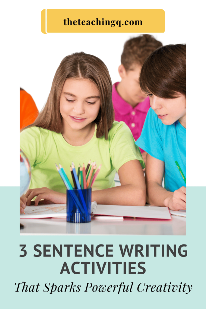 A blog post about three sentence writing activities for students.