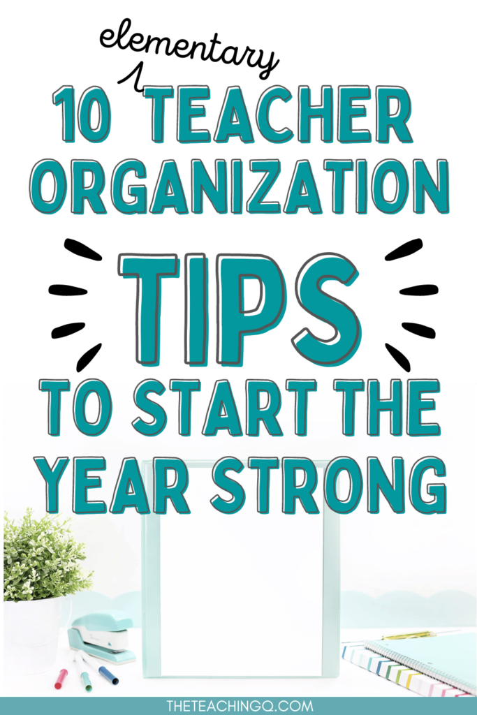 A blog post about teacher organizational tips.