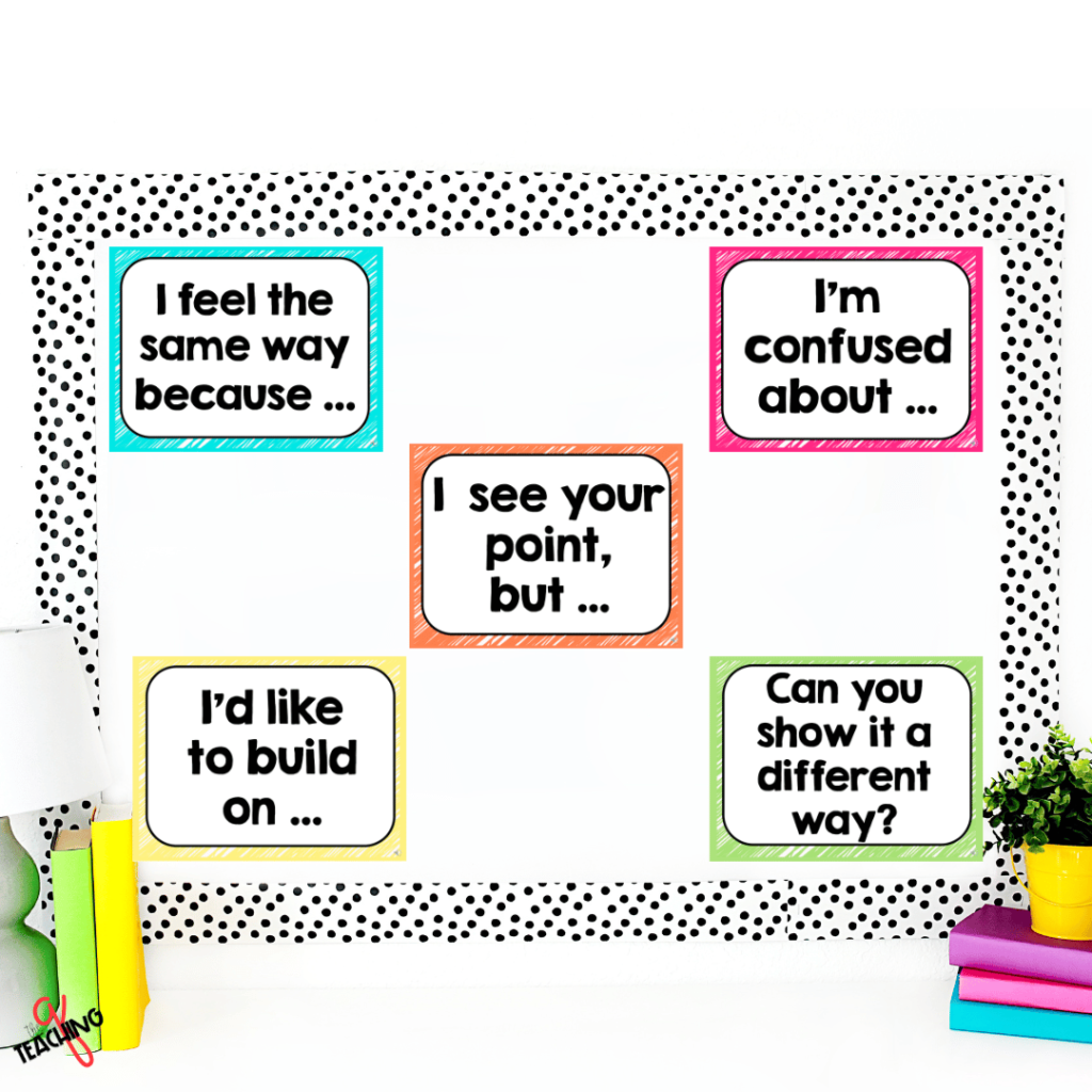 An image of the Accountable Talk Classroom Posters in a Bright and Bold style.