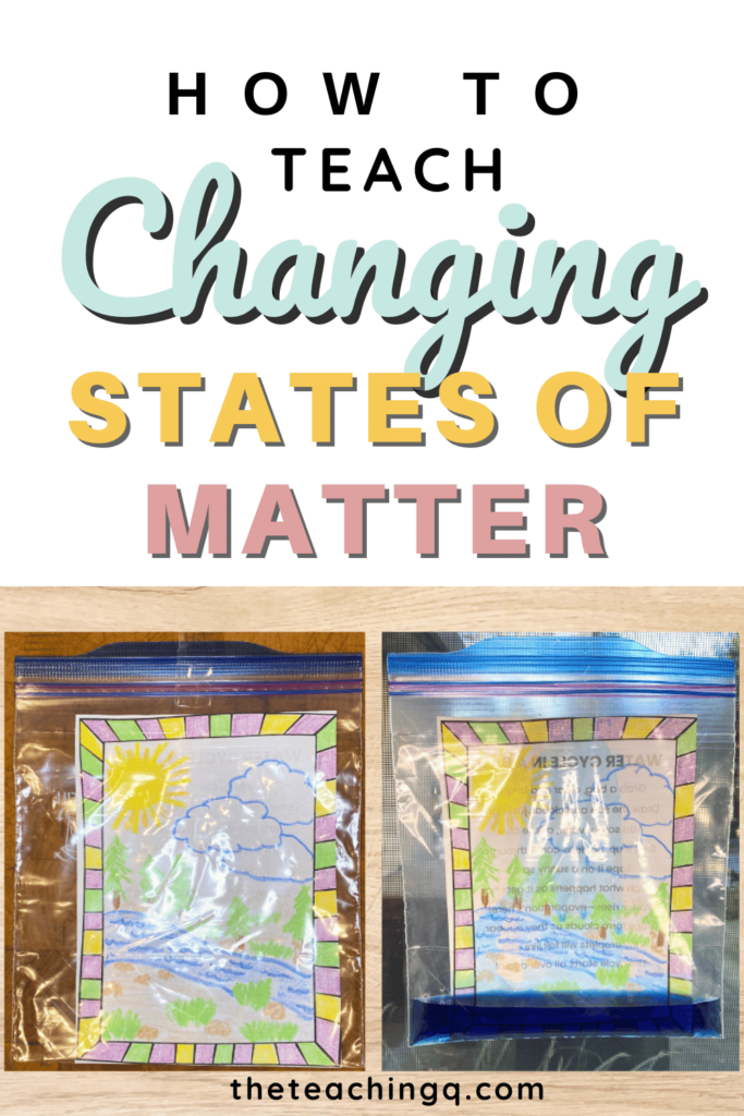 A pin for how to teach Changing States of Matter to students.