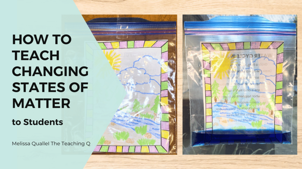 A blog post cover for How to Teach Changing States of Matter to students.