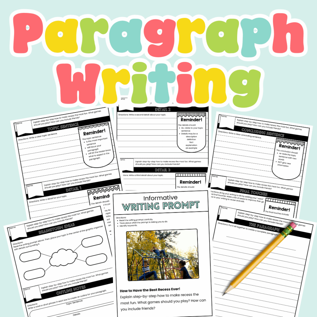 Paragraph Writing Differentiation