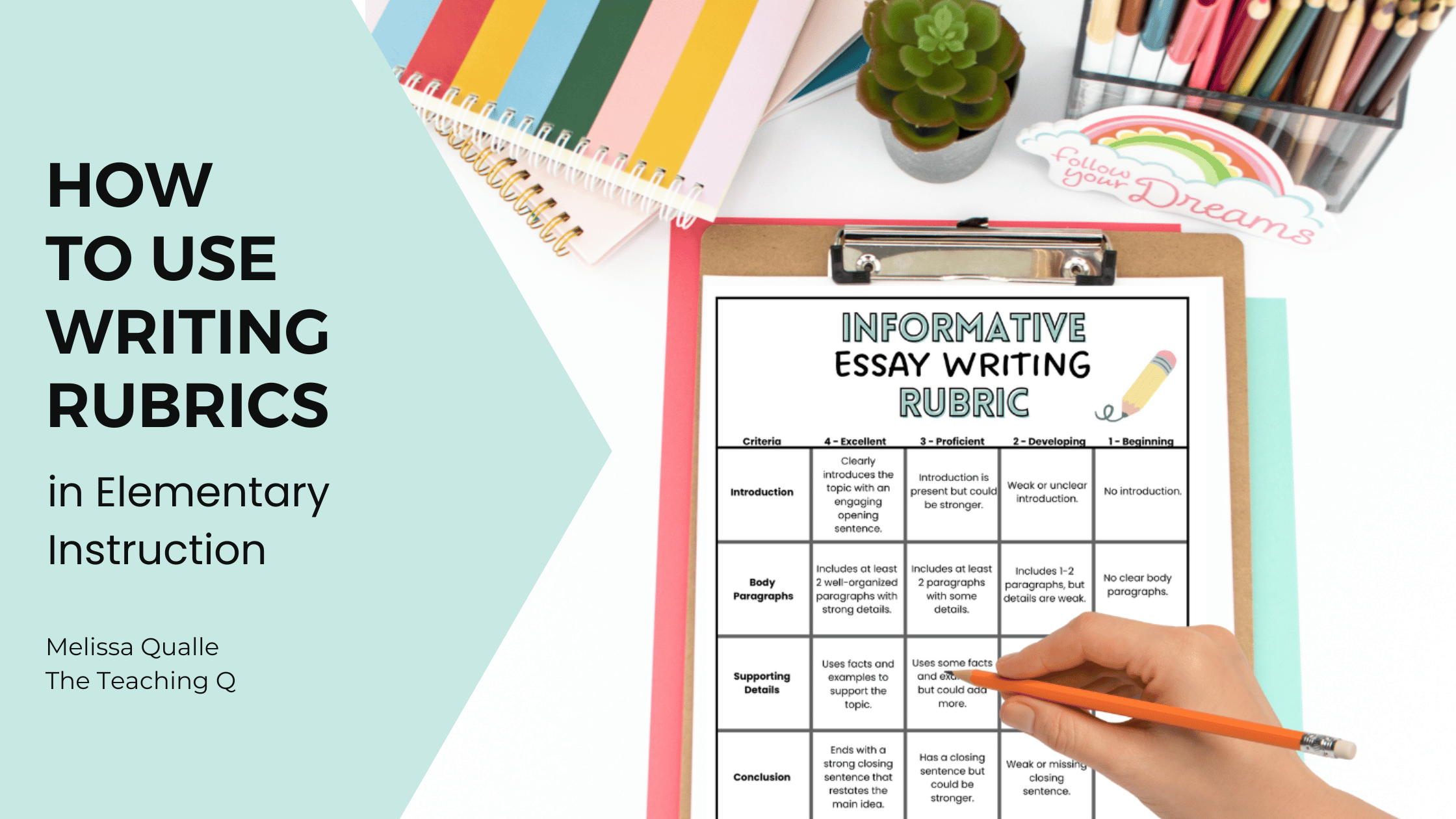 How to use writing rubrics in your elementary writing instruction