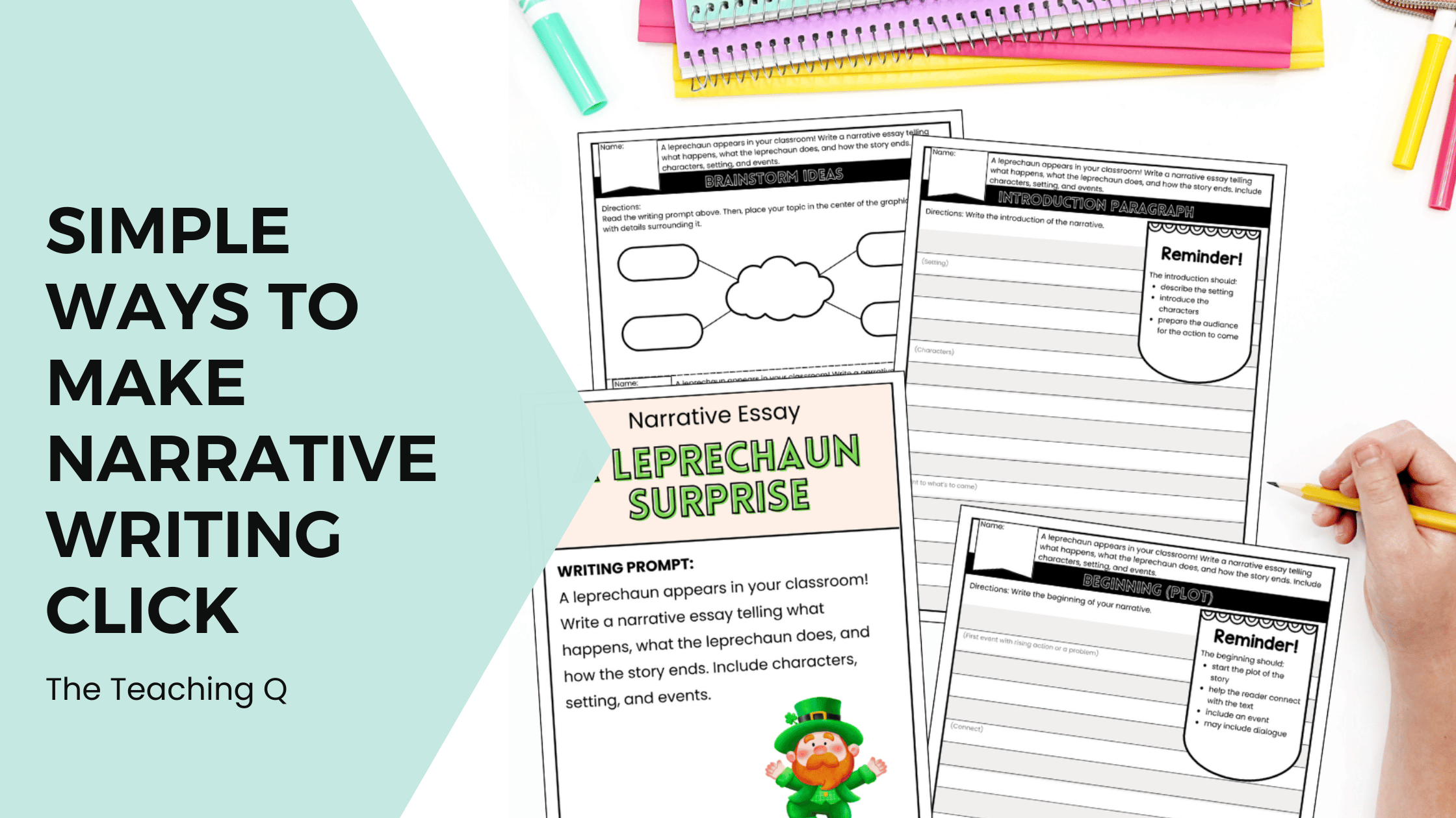 A blog post about simple ways to make narrative writing click.